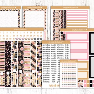 Duo quotidien FRESH START | Stickers pour agenda 7 x 9 | Autocollants de planification quotidienne