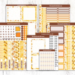 Duo quotidien A5 | ABEILLE | Stickers pour agenda | Autocollants de planification quotidienne