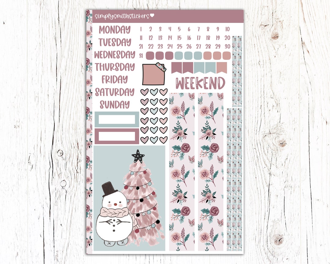 A5 Compact Vertical Mini Kit | HOT COCOA | Planner Sticker Kit - Etsy