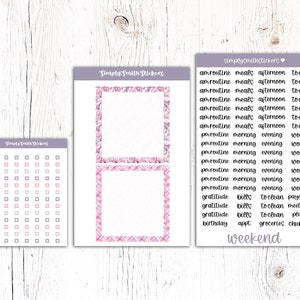 A5 Daily Duo MOMMYS HEART Planner Stickers Daily Planning Stickers image 6