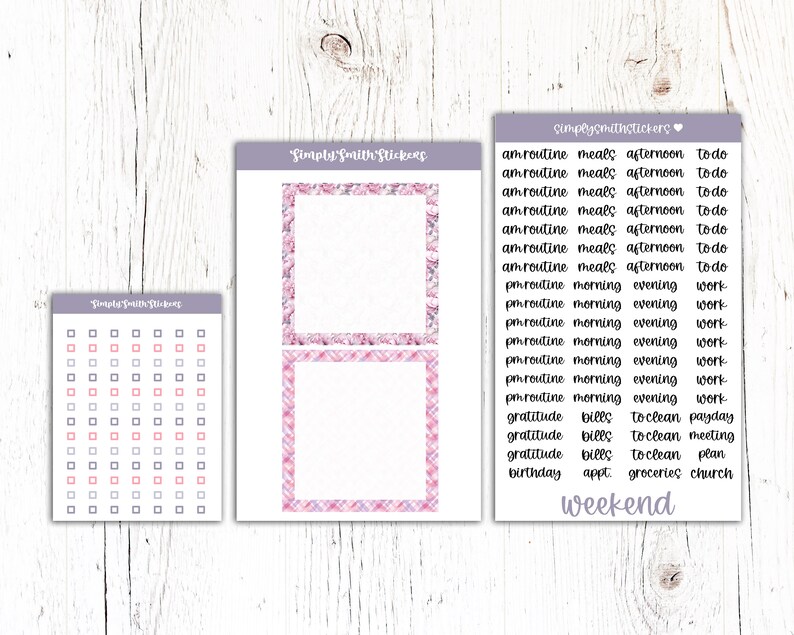 A5 Daily Duo MOMMYS HEART Planner Stickers Daily Planning Stickers image 6