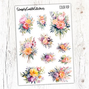 COLOR POP Clear Frosted Matte Stickers | Deco Stickers | Planner Stickers