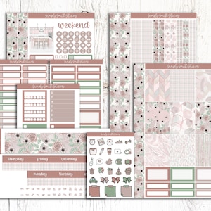 RISE & SHINE | Vertical Weekly Planner Sticker Kit | Planner Stickers | Weekly Planner | Planner Supplies | Stationery Stickers