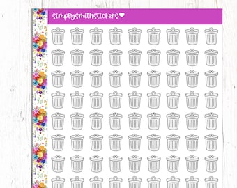 TRASH Doodle Stickers | Planner Stickers