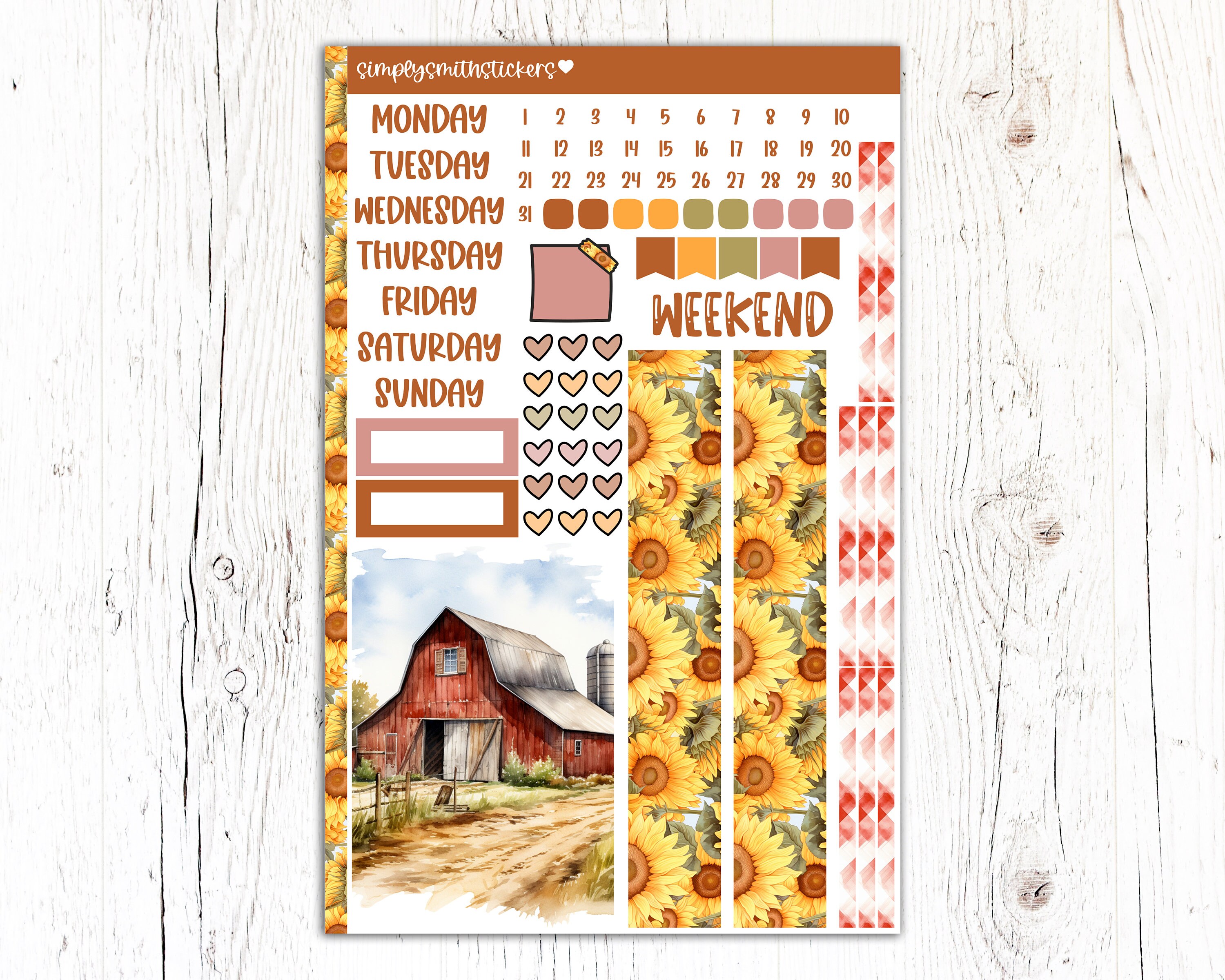 A5 Compact Vertical Mini Kit | HOMESTEAD | Planner Sticker Kit - Etsy