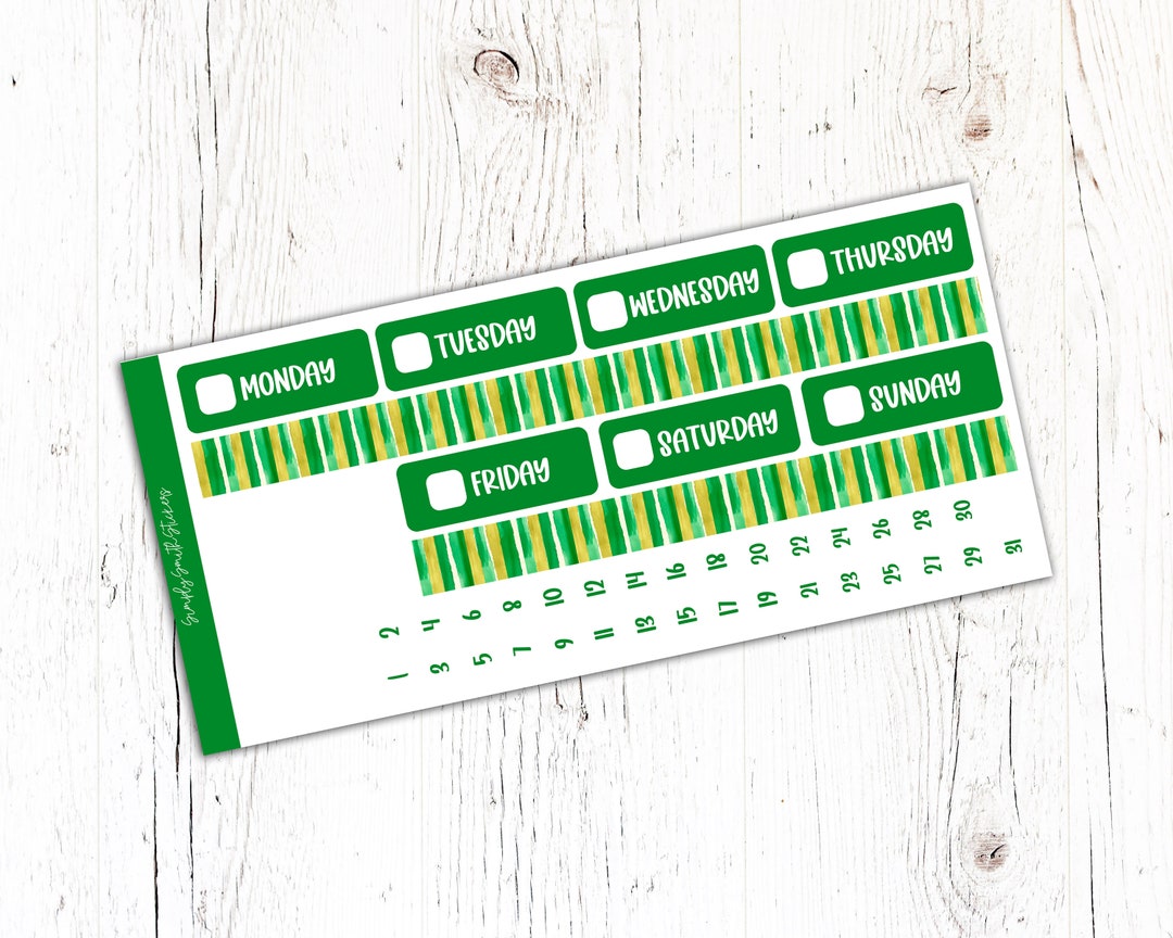 Date Tagger Sticker LUCKY GIRL Date Headers | Planner Stickers | Functional Planning | Kit ...
