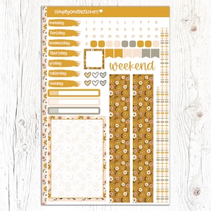 A5 COMPACT VERTICAL Mini Kit | DAINTY_FLORALS | Planner Sticker Kit | A5 Compact Vertical Sticker Kit