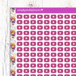 YOUTUBE Doodle Stickers | Planner Stickers