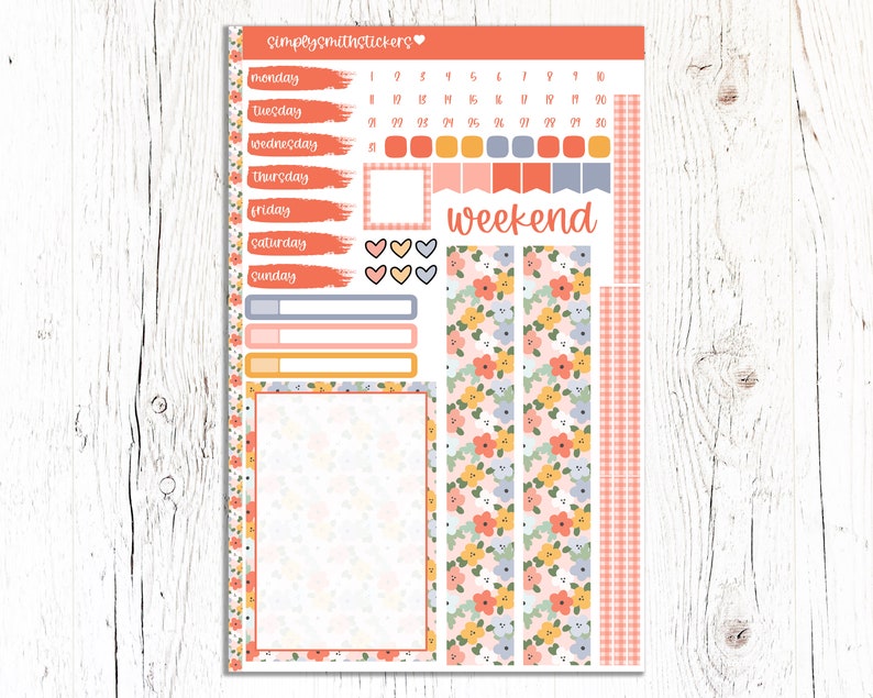 A5 Compact Vertical Mini Kit BLOOM Planner Sticker Kit - Etsy