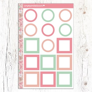 LOVELY VALENTINE Functional Boxes | Planner Stickers | Functional Planning | Kit Add On Stickers