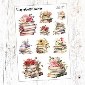 CHAPTERS Clear Frosted Matte Stickers | Deco Stickers | Planner Stickers