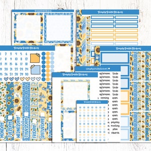 Duo quotidien A5 | ABEILLE HEUREUSE | Stickers pour agenda | Autocollants de planification quotidienne