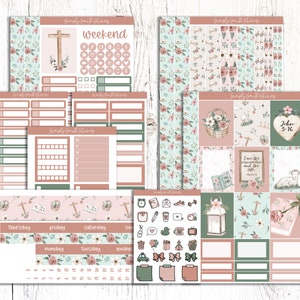 GRACE | Vertical Weekly Planner Sticker Kit | Planner Stickers | Weekly Planner | Planner Supplies | Stationery Stickers