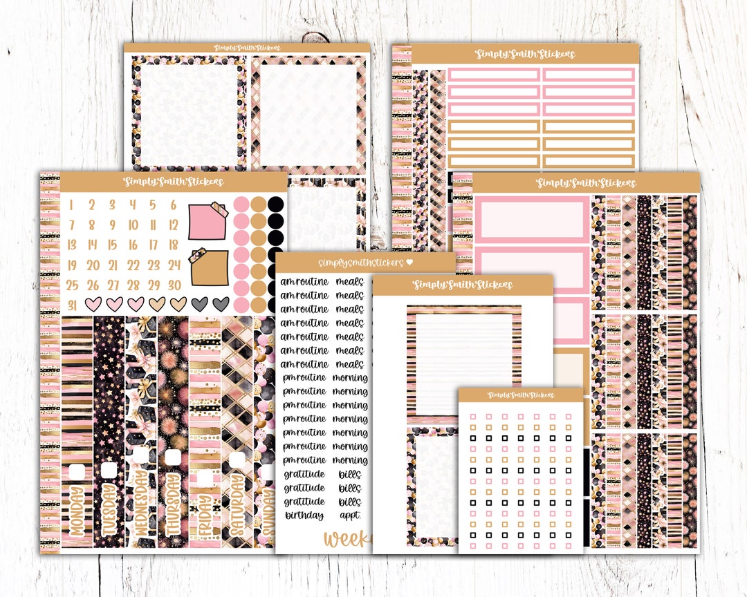 A5 Daily Duo FRESH START Planner Stickers Daily Planning Stickers Etsy