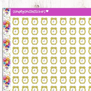 CLOCK Doodle Stickers | Planner Stickers