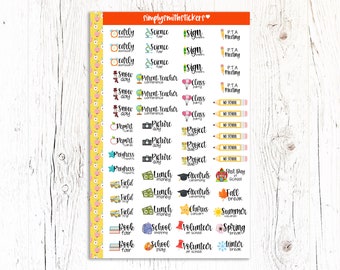 SCHOOL EVENT Stickers - EC Planner Stickers | Planner Stickers | Planner Reminder Stickers | Functional Stickers | Class Stickers