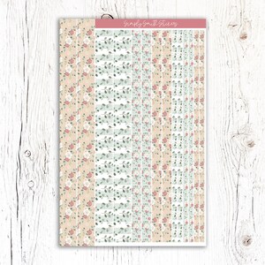 Victorian Garden Vertical Weekly Planner Sticker Kit - Etsy
