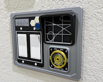 Dual Gang Light Switch Cover - SW inspired - Screen Terminal port