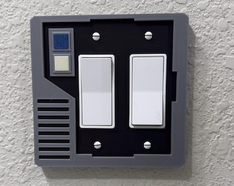 SW Skeleton C. - Inspired Wall Panel #1 Panel Dual Gang Switch Cover