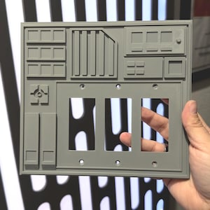 3 Gang Light Switch Cover inspired by SW Galaxies Park - Color Tiles Included