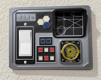 Single Gang Light Switch Cover - SW inspired - Screen Terminal port