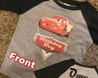 Personalized cars Birthday shirt