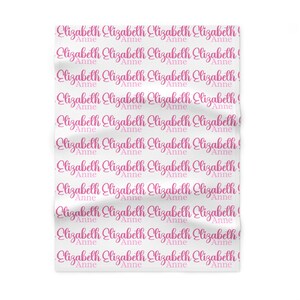 Personalized Soft Fleece Baby Blanket, Custom Name Blanket, Baby Shower Gift, Nursery Decor, Soft Baby Blanket, Newborn Gift