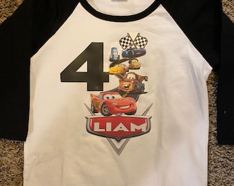 Maglietta di compleanno di Cars