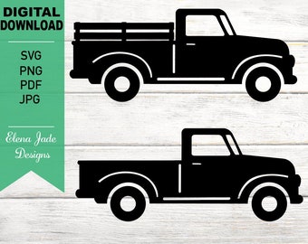 Vintage Truck Svg Etsy