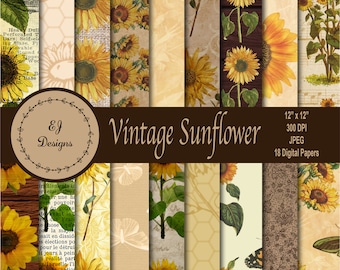 Sunflower Scrapbook Letters