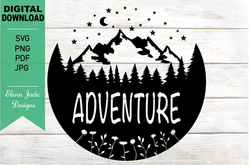 Free Free 186 Forest Mountain Silhouette Svg SVG PNG EPS DXF File