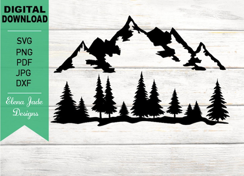 Mountain and Forest Camping Woods svg Hiking Outdoors | Etsy