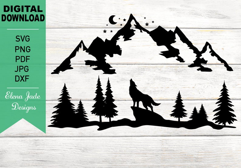 Free Free 98 Mountain Moon Svg SVG PNG EPS DXF File