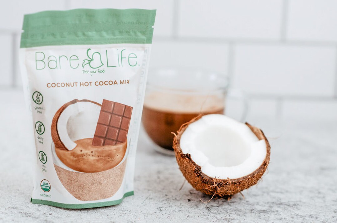 Dairy Free Instant Coconut Hot Cocoa Mix | 10 Serving Pouch | Gluten ...