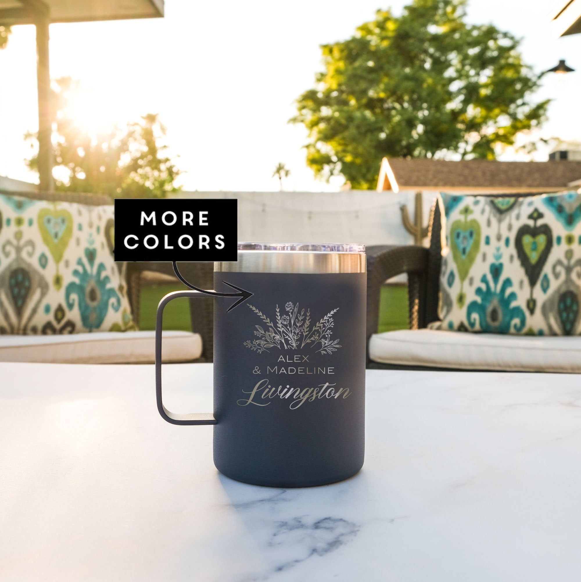 Personalized Anniversary Mugs Leakproof Insulated Mug Custom Travel Mug  Engraved Wedding Gift Coffee Mug With Lid HPM24 