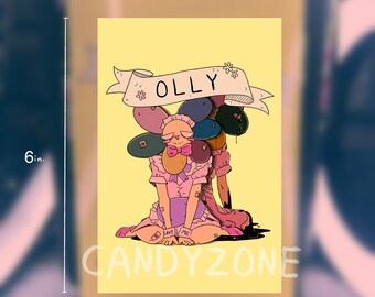 Impresión fotográfica brillante de Candyzone TT OC Olly Flower Guy (4 x 6 pulgadas)