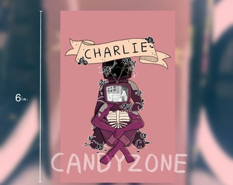 Candyzone TT OC Charlie TV-Head Person Impresión fotográfica brillante (4 x 6 pulgadas)