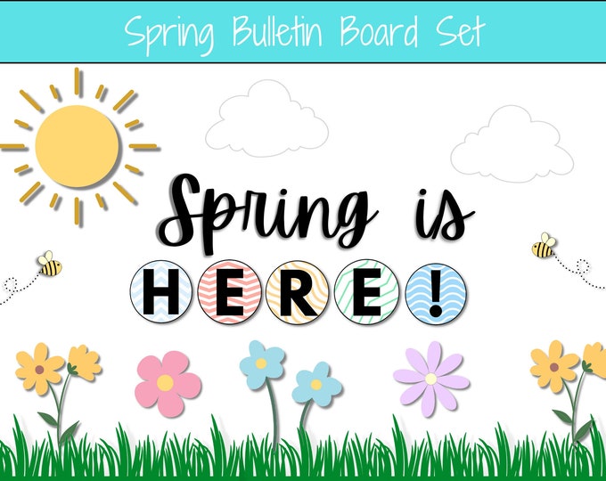 Spring Bulletin Board Kit & Spring Classroom Door Decor - Etsy Canada