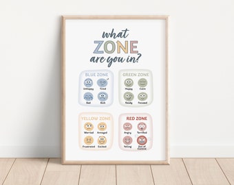 Beruhigende Ecke Poster Klassenzimmer Calm Down Decor Social Emotional Wall Art Gefühle Chart Boho Klassenzimmer Poster Set Calming Strategies