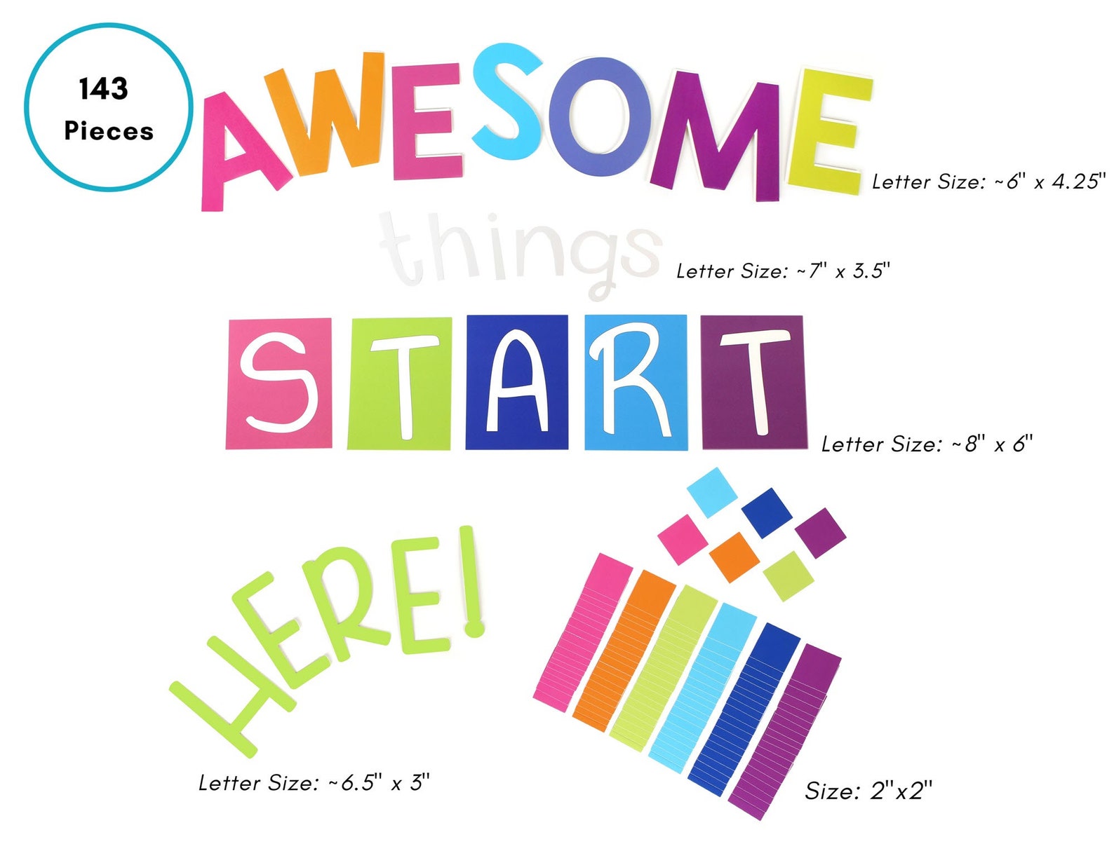 School Classroom Decoration Set Back to School Decor Bulletin Etsy