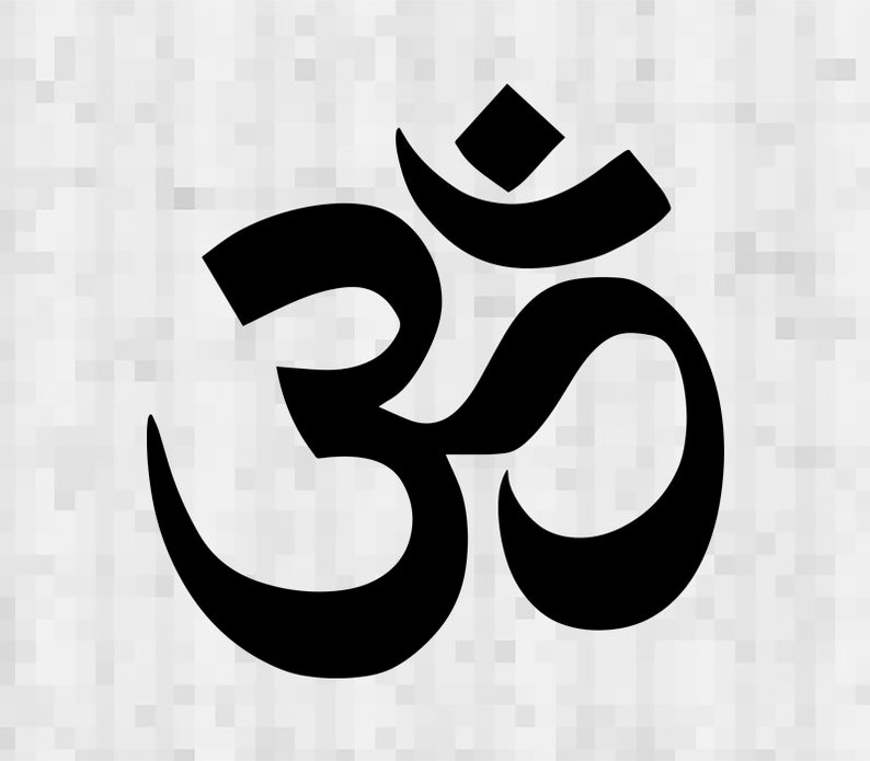 SVG The Om Buddhism symbol Vector Layered Cut File Silhouette Etsy
