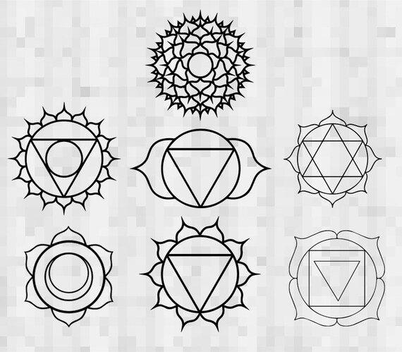 Download Svg Chakra Yoga Symbol Muladhara Mandala Vector Layered Cut File Silhouette Cameo Cricut Design Template Stencil Vinyl Decal Tshirt Heat Clip Art Art Collectibles