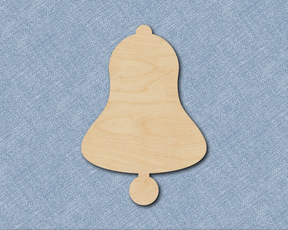 Wood Bell Cutout Wood Bell Shape Laser Cut Bell Craft Etsy