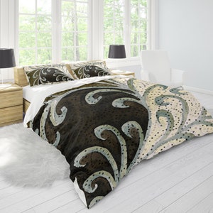 Colorful Duvet Cover, Cotton Duvet Cover, Abstract Bedding