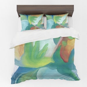 Colorful Duvet Cover, Cotton Duvet Cover, Abstract Bedding