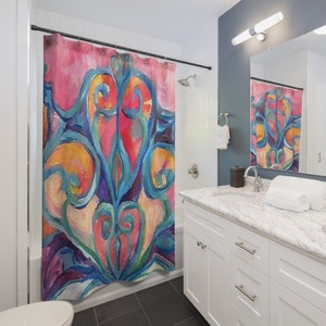 Shower Curtain, Bathroom Curtain image 2