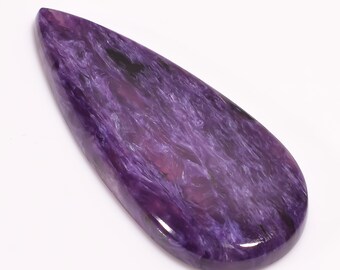 37X22X5 mm R-5823 Exclusive Top Grade Quality 100/% Natural Charoite Pear Shape Cabochon Loose Gemstone For Making Jewelry 41.45 Ct