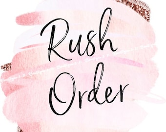 Rush PROCESSING!! This is NOT SHIPPING! Move me up, I need my order!! Move me up!!! Please message me before purchasing!