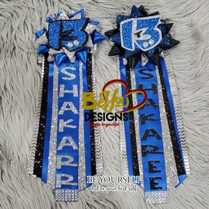 Custom Birthday Pins & Corsage/Mum