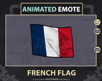 Animated French Flag Emote: Twitch, Discord, YouTube (GIF & Static Files)